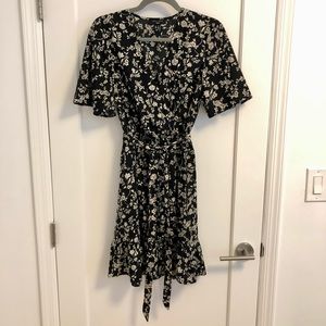 ASOS | Black Floral Mini Dress